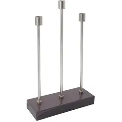 Kayoom Kerzenhalter Esmeralda Deco 300 Dunkellila / Silber