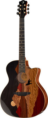Luna Guitars Vista Wolf Cutaway A/E naturel haute brillance
