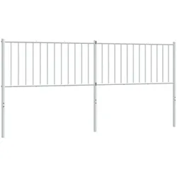 Décoshop26 - Kopfteil Schlafzimmeraccessoire Möbel 193 cm weißes Metall TDL0202466