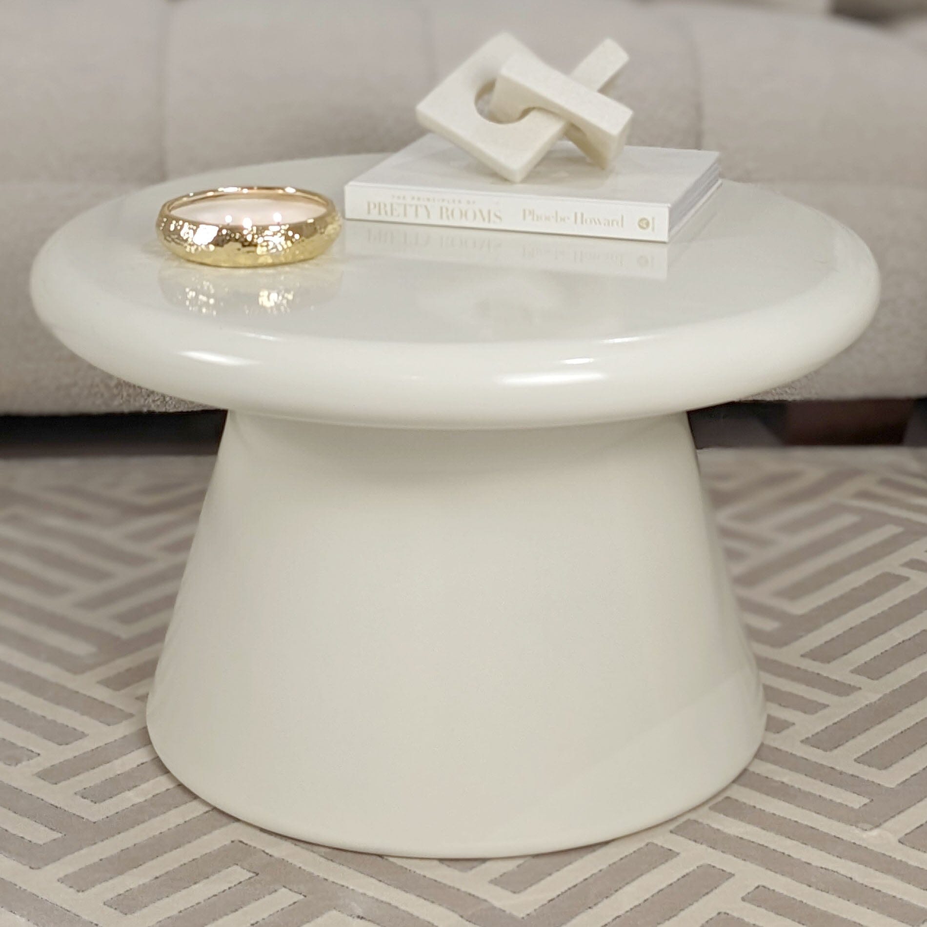 Tuscany Cream Indoor/Outdoor Round Coffee Table