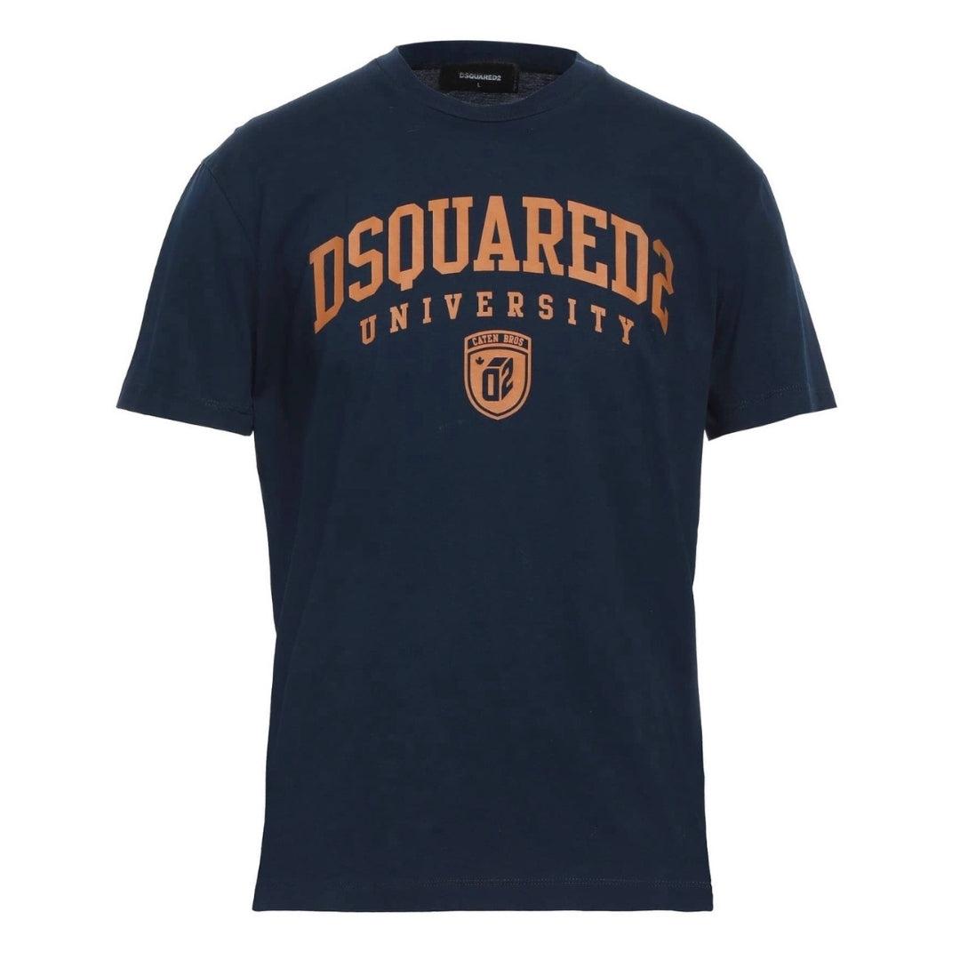 Dsquared2 Cool Fit Varsity donkerblauw T-shirt