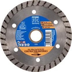 PFERD TOOLS Diamant-Trennscheibe DG PSF für Stein und Beton - 68300036