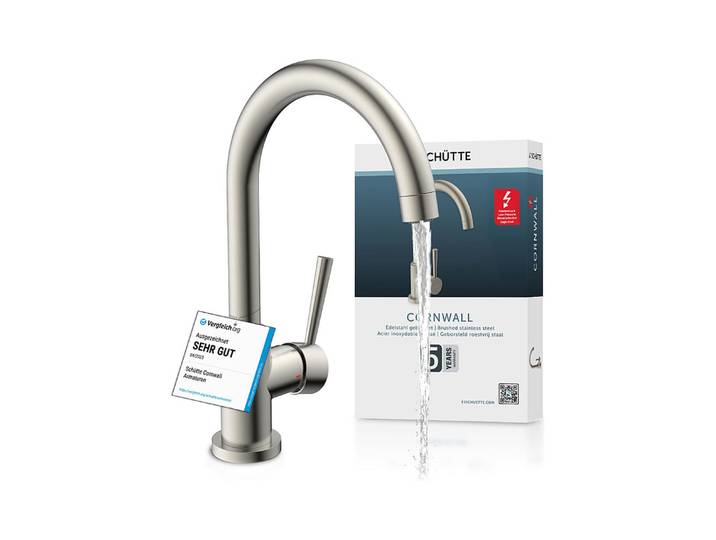 Schütte Niederdruck-Spültischarmatur ''Cornwall'' in Silber