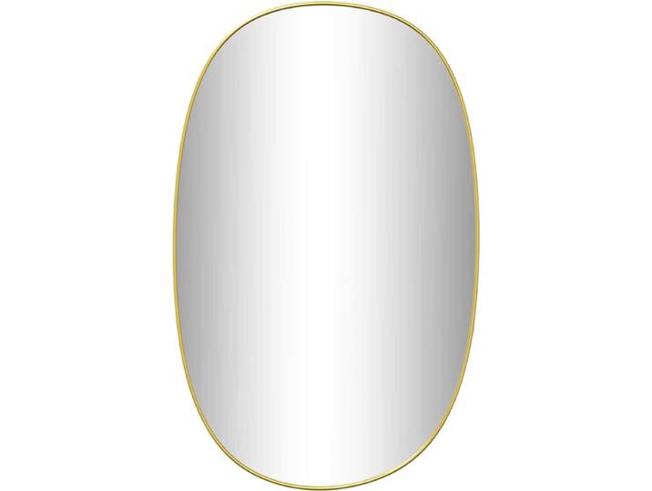 vidaXL - Wandspiegel - 80x50 - cm - goudkleurig