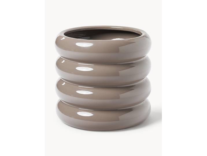Cache-pot en grès Rudi, haut. 30 cm