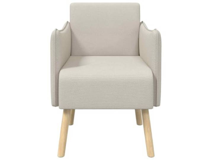 NLQMSU Sessel, Haferflocken, Velours, genarbt, Einzelsitze, Armlehnen Velours, 100 % atmungsaktives Polyester, Schaumstoffpolsterung, Füße aus massivem Gummibaumholz, Wohnzimmer, Schlafzimmer