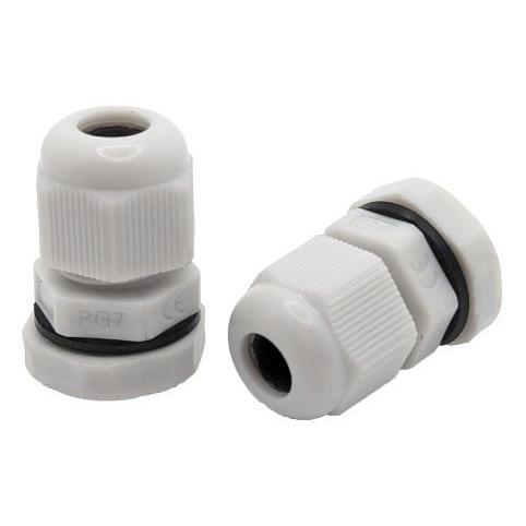 Tecline Kabelverschraubungen PG07, IP68, grau, VPE: 10 Stück (PG-07-GR)