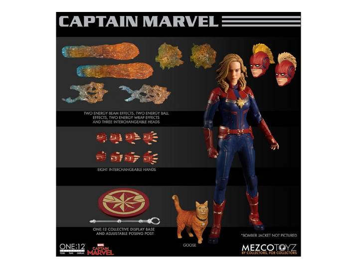 Mezco Toys Actionfigur ONE-12 COLLECTIVE MARVEL CAPTAIN MARVEL ACTIONFIGUR