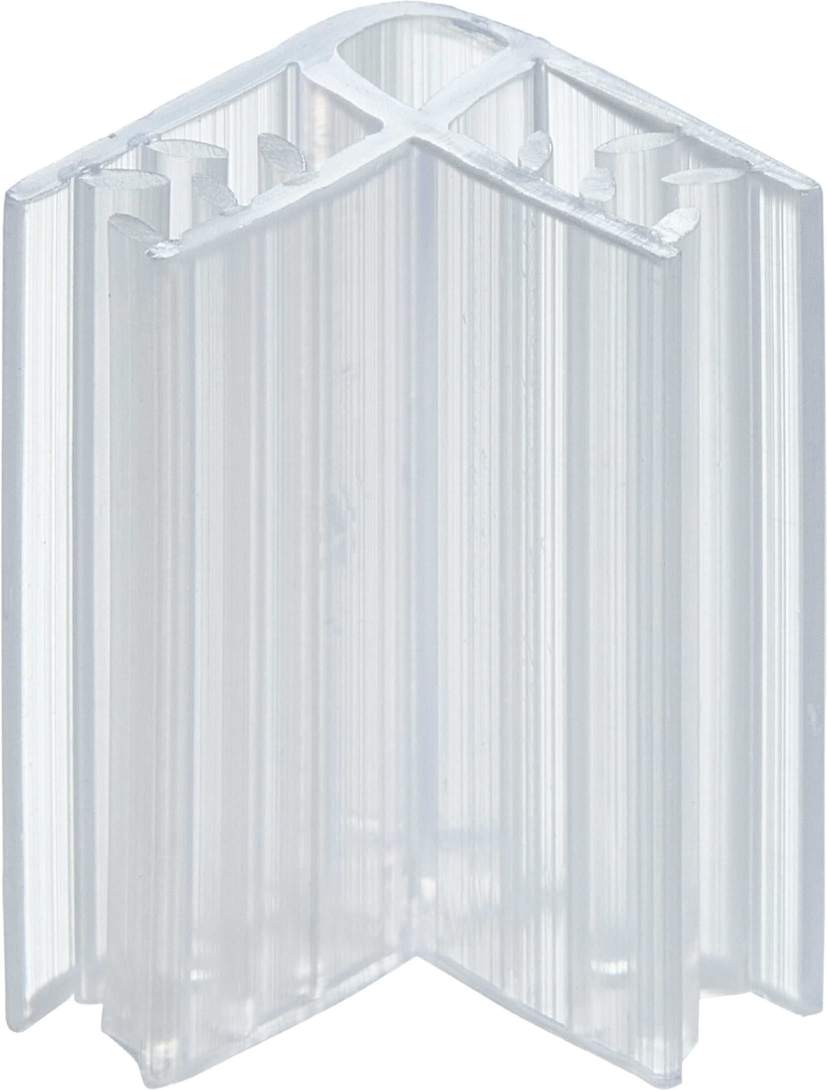 SPRINTIS 100 Unités - Grip double d'assemblage en L, 25 mm, transparent, PVC