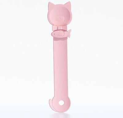 Uplift Picks Cat Wet Food Squeeze Spoon Feeder With Long Handle pink