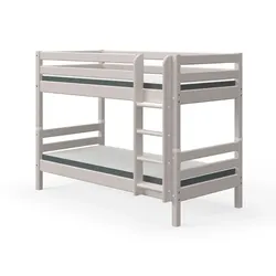 Flexa Etagenbett Classic 90 x 200 cm Holz Grau