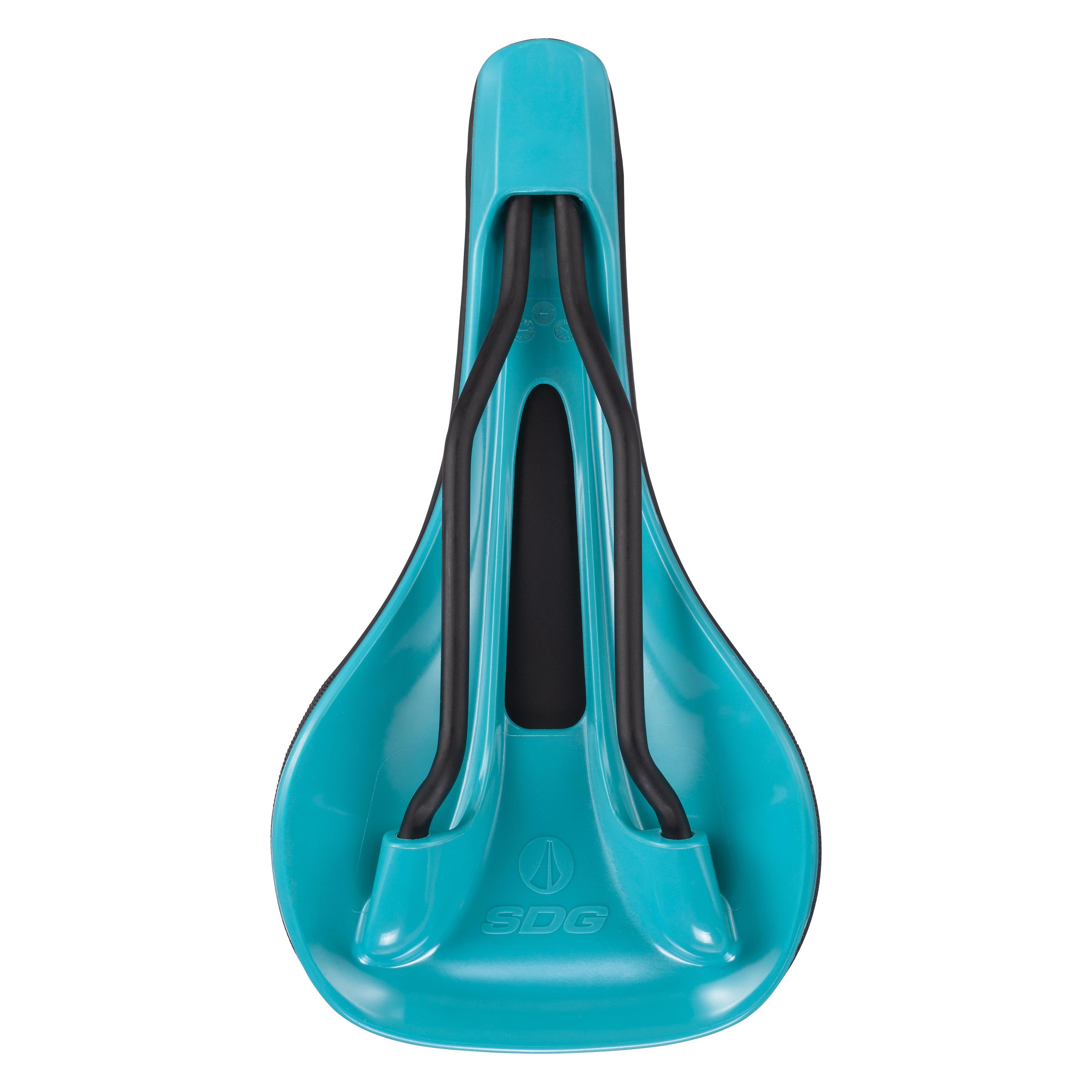 Sdg Bel-Air 3.0 MAX Sattel, Lux-Alloy, 7x7mm, black/turquoise (SDG-06325)