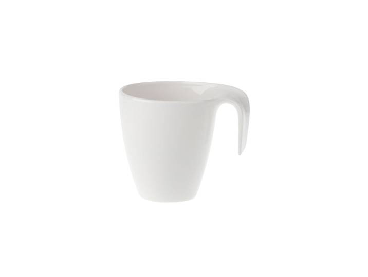 Becher VILLEROY & BOCH Kaffeebecher Flow 280 ml weiß , weiß, Porzellan, Trinkgefäße, Becher