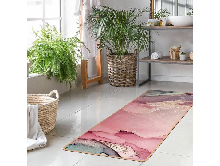 Tapis de yoga Aquarelle pastel II 183 x 61cm Multicolore