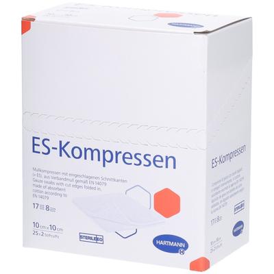 Es-Kompressen steril 10x10 cm 8fach 25x2 St Kompressen