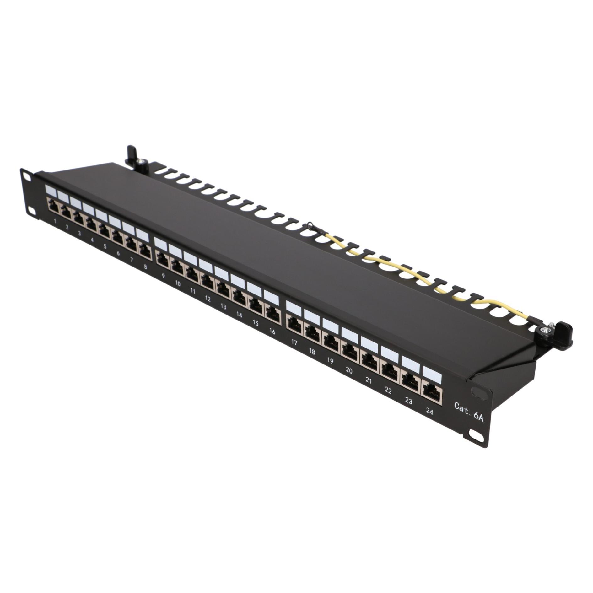 Extralink CAT6A STP | Patchpanel | 24 Ports (EX.28266)
