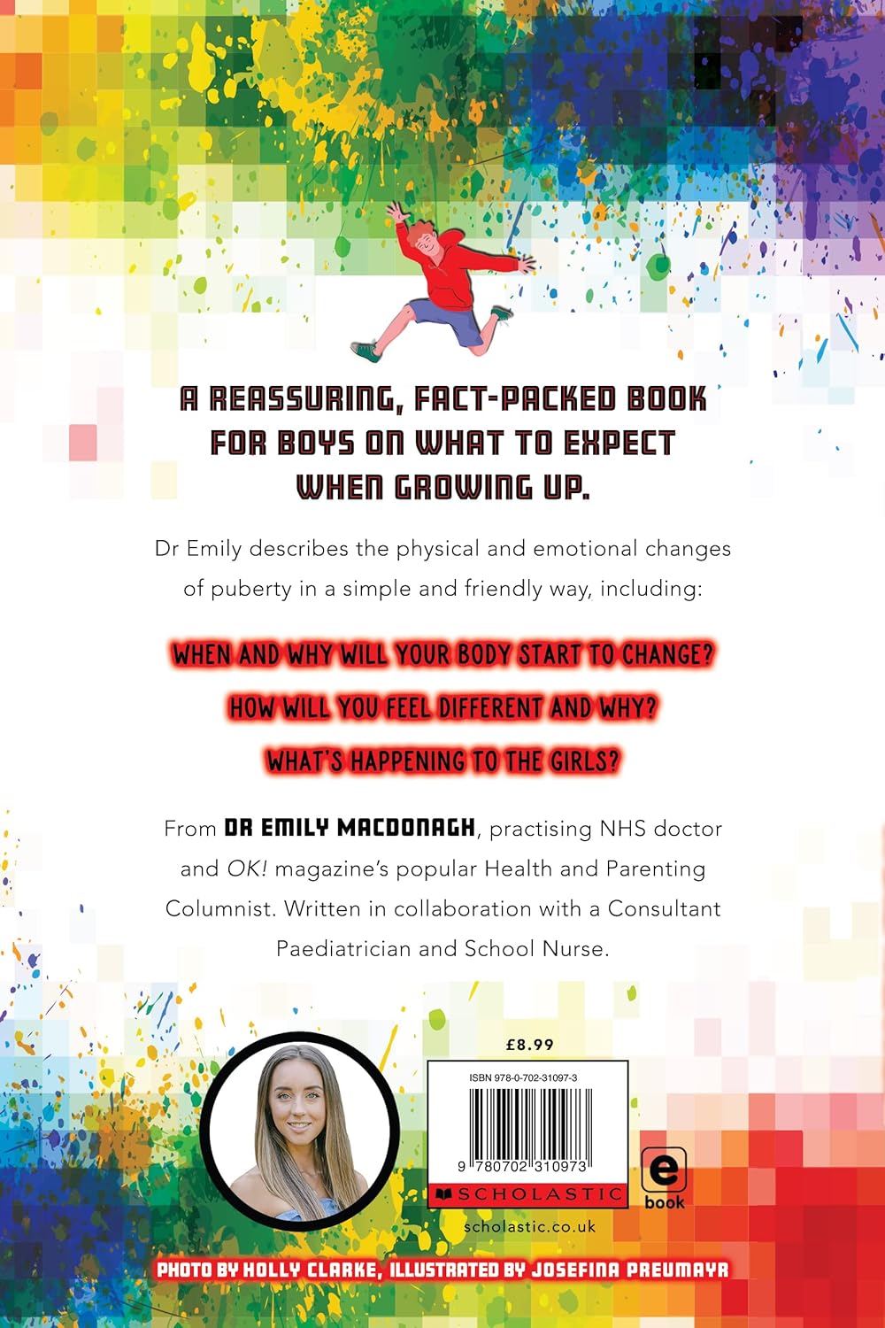 Growing Up for Boys: Everything You Need to Know by Dr Emily MacDonagh - Paperback Puberty Guide for Boys Ages 9-12 - Scholastic