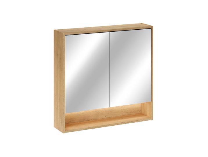 Miroir Armoire Murale 2 Portes 80cm Edmé Bois