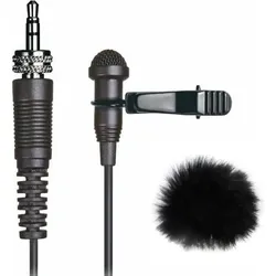 Tascam TM-10LB Lavaliermikrofon mit Fell-Windschutz, Mikrofon