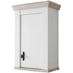 HÄNGESCHRANK weiß Pinie Landhaus, Küchenschrank hängend 55 x 85 cm, Soft-Close