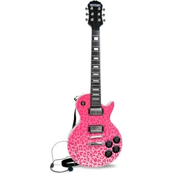 Bontempi Rockgitarre mit Headset-Mikrofon pink (Multilingual)