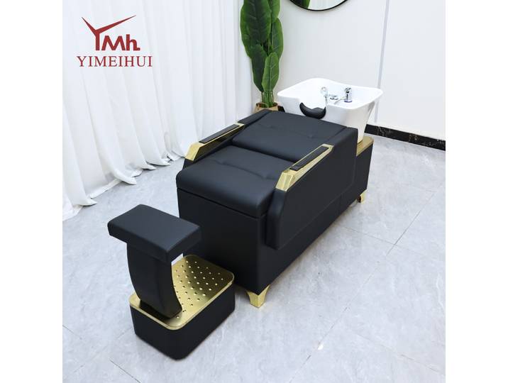 Unité de lavage à contre-courant pour Salon de coiffure, Station d'évier, chaise de shampoing pour Salon de coiffure, meubles avec bol, vente en gros
