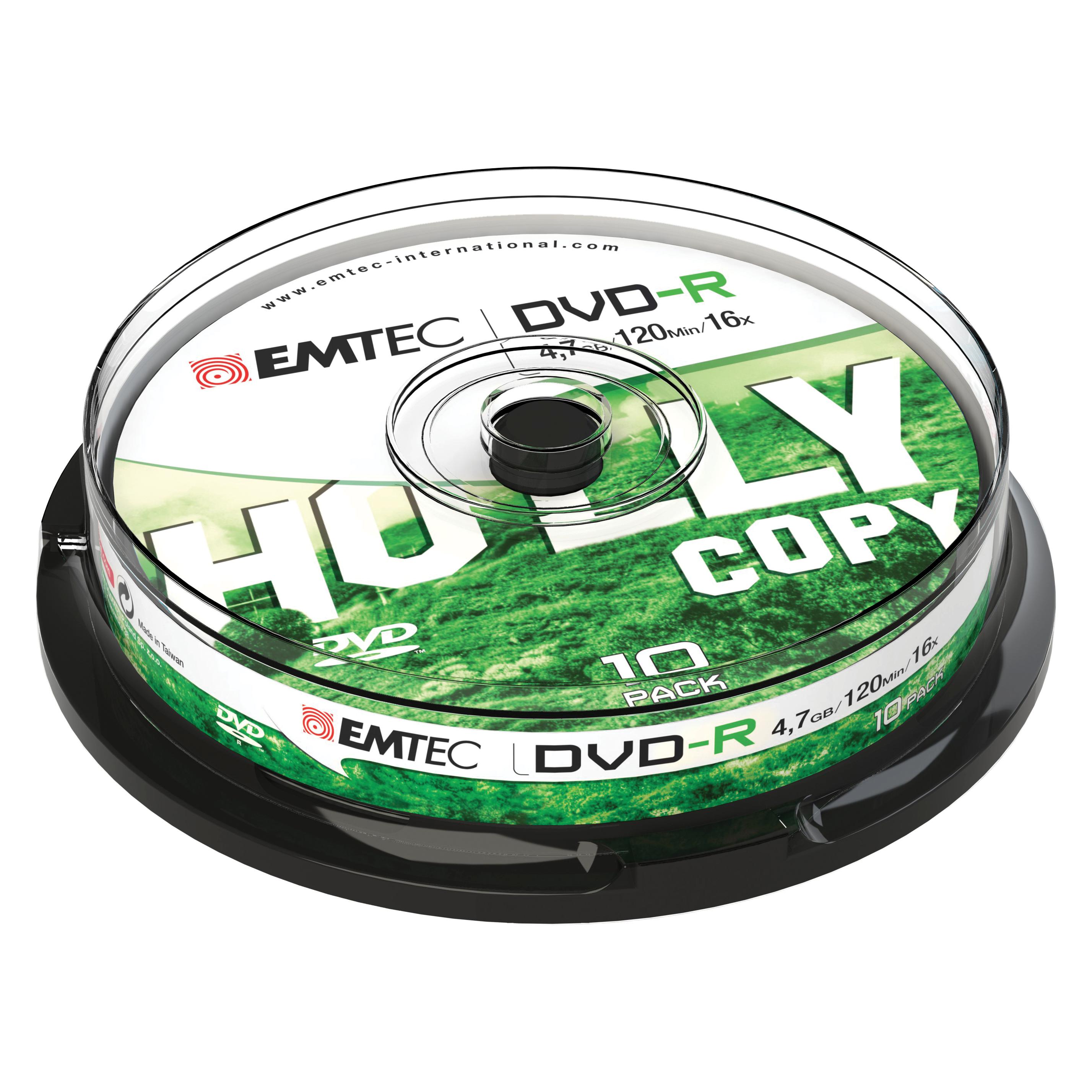 Emtec DVD-R 4,7GB 16x Cake Box (10) (10x) (ECOVR471016CB)