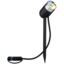 Paulmann Plug & Shine Preisattraktives Starterset Smart Home smik Gateway + LED Gartenstrahler Pike Basisset RGBW+ 5183
