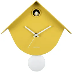 Karlsson, Wanduhr, Wall clock Cool Retro Cuckoo citrine yellow