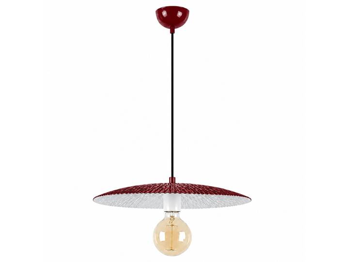 Lampe suspendue en métal Soleil - 39 x 39 cm - Bordeaux