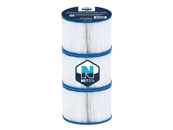 Whirlpool-Filterkartusche, Blau, Weiß, Kunststoff, Papier, 8 cm, Freizeit & Co, Pools & Wasserspaß, Poolzubehör, Weiteres Poolzubehör