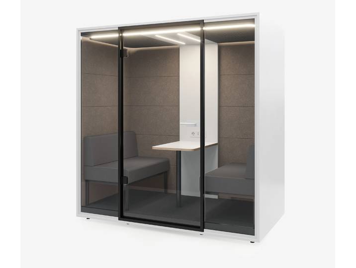 Meetingbox Quattro Weiß Weiß Kaffee Hellgrau Standard Schwarz