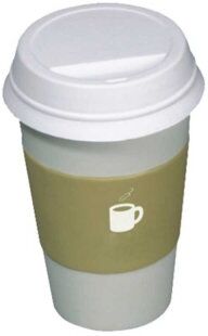 Antistress Tazza Caffè in Poliuretano 34g Bianca Personalizzate o neutre