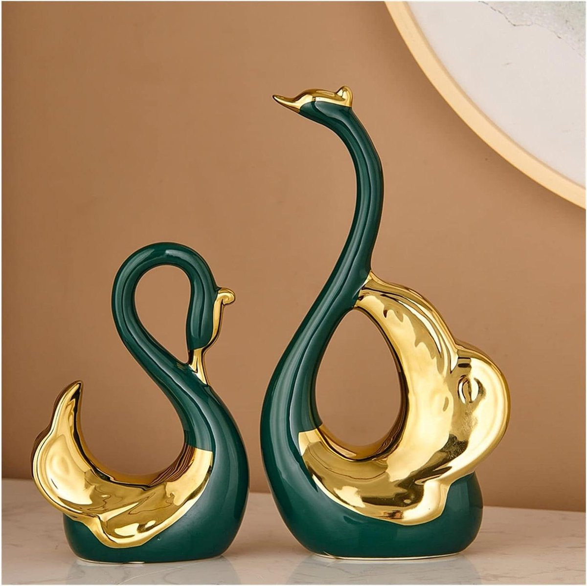 Decoratief Beeldje Moderne Sculptuur Legergroen