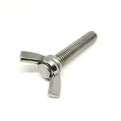 zauniversum® Zaunzubehör 10x Flügelschraube Edelstahl M8 x 40mm