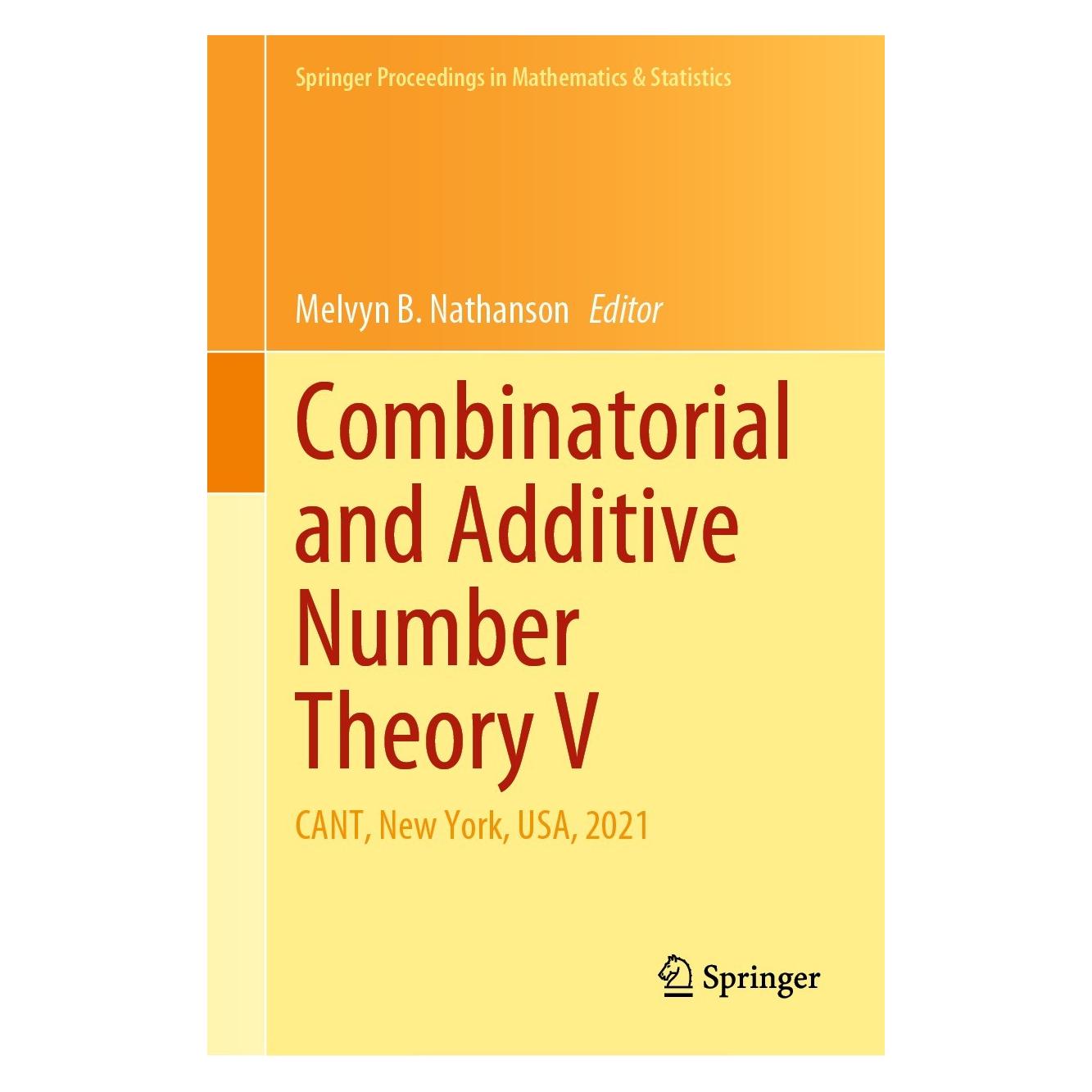Springer Combinatorial and Additive Number Theory V (Englisch, Hardcover, Melvyn B. Nathanson) (9783031107955)