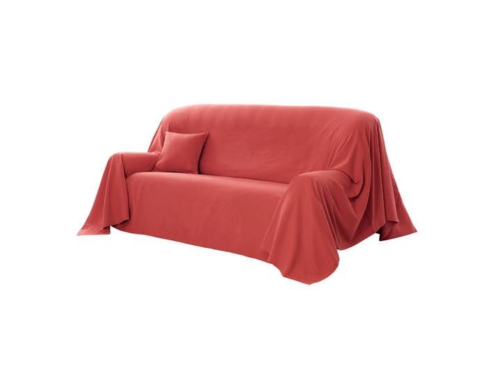 Jeté canapé coton bachette uni - Blancheporte