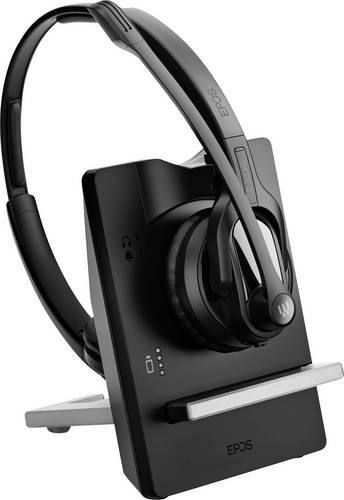EPOS IMPACT D 30 USB ML On Ear Headset Kabellos, DECT Stereo Schwarz Headset, Lautstärkeregelung Telefon