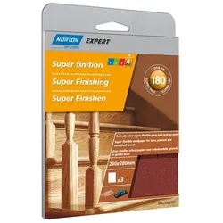 Norton Expert Schleifpapier für Holz 230 x 280 mm K180 3er VE