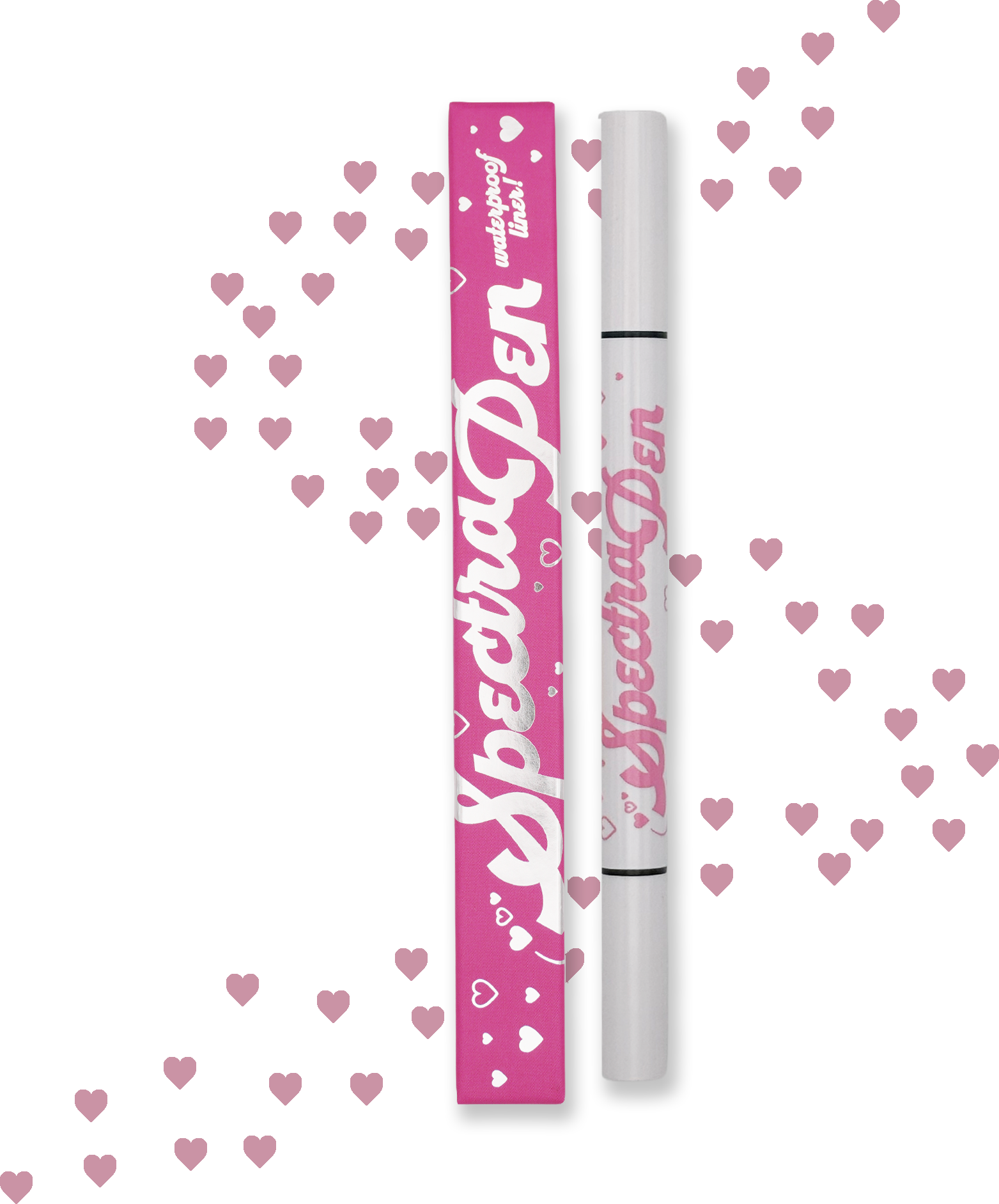 Heart Pink Spectra Pen - Stamp & Eyeliner Pen - Glisten Cosmetics