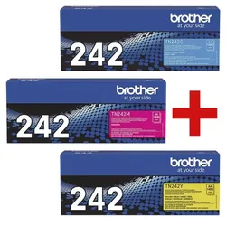 Brother Toner-Set »TN-242C/M/Y« blau