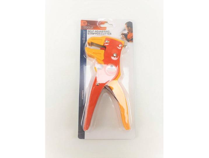 Toolland Automatische knip- en striptang - Snel veilig eenvoudig - Geel Koraaloranje