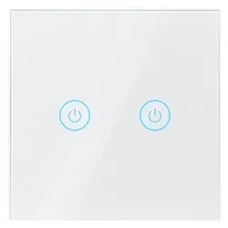 LogiLink, Lichtschalter + Storenschalter, Smart Home Wi-Fi Wall Switch 2-Fold