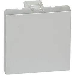 Legrand 079280 Mosaic Blindabdeckung 2-modulig Farbe: Aluminium
