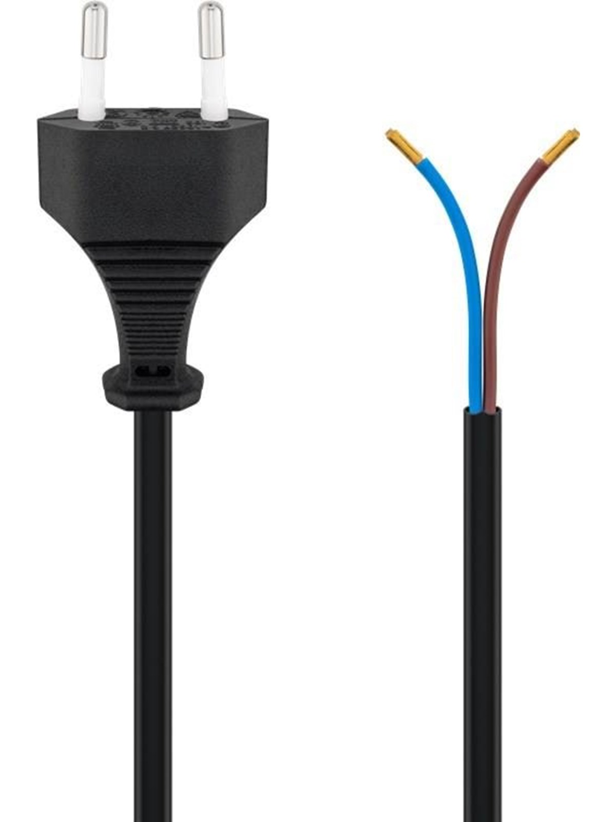 Pro Euro cord for assembly 1.5 m black