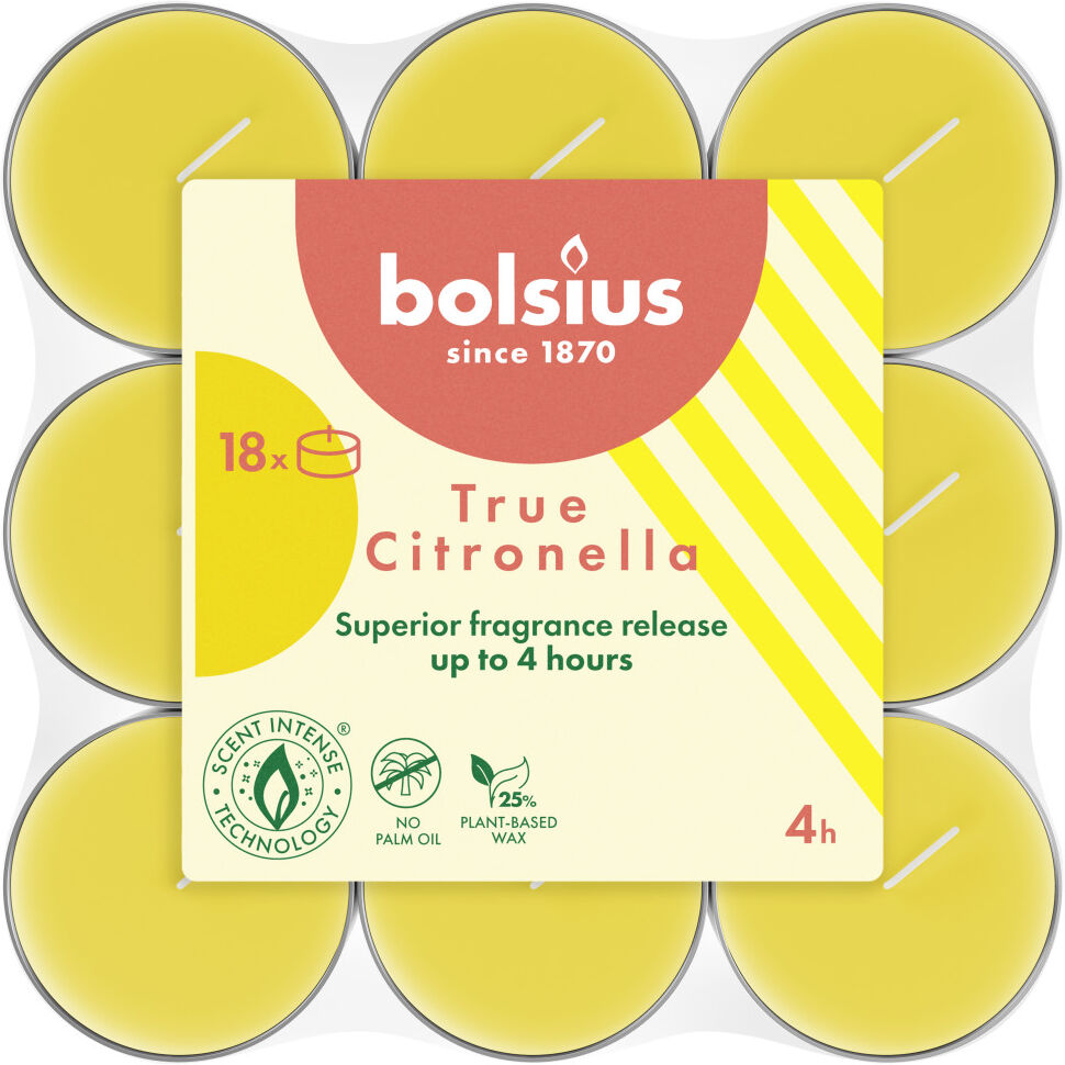Bolsius Teelichte Citronella 18er Pack
