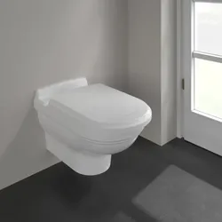 Villeroy&Boch Wandtiefspülklosett Hommage 6661B0R1 weiss mit Ceramicplus, Abgang waagerecht