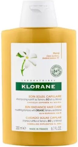 Klorane Monoï & Tamanu Champú Nutritivo para Cabello Dañado por el Sol 200ml