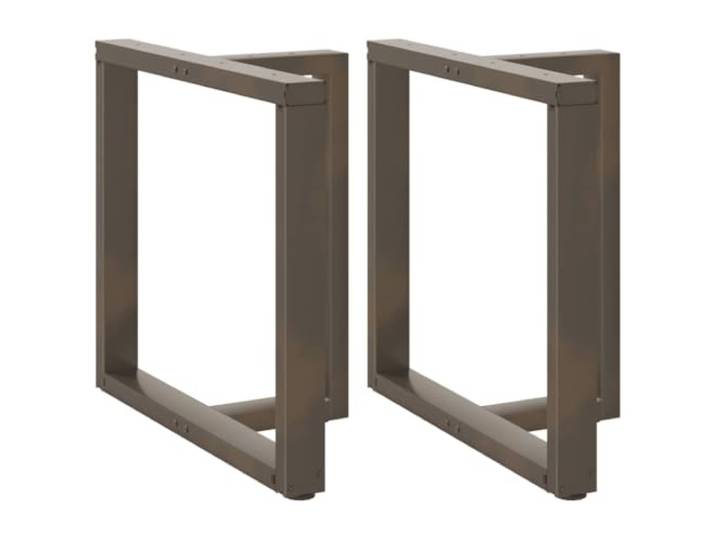 hliofuir Esstischbeine T-Form 2 STK. Stahl Tischbeine 70x35x73 cm Robuste T-Form Tischbeine aus Metall für Esszimmer und Büro, inklusive verstellbaren Füßen und Schrauben.
