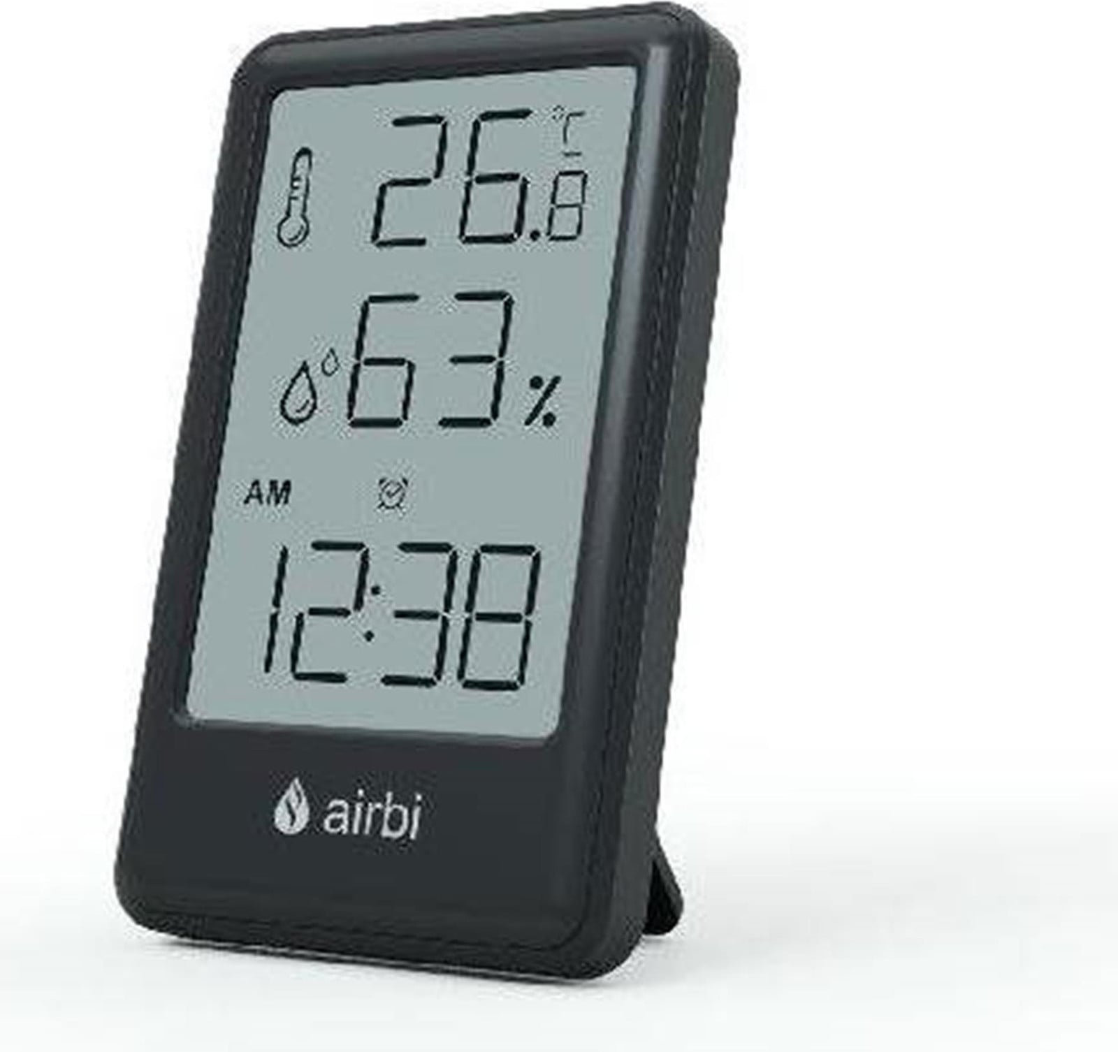 Airby FRAME zwarte binnenthermometer en luchtvochtigheidsmeter
